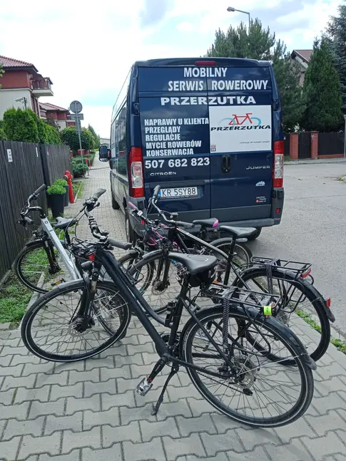 Mobilny serwis rowerowy Przerzutka, serwis rowerowy dla firm